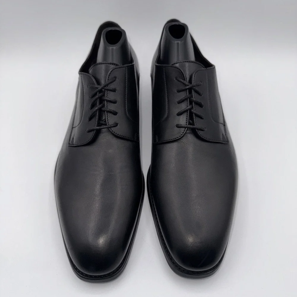 To Boot New York Amadeo Derby‎ Men's Size 8.5 Black Italian Leather